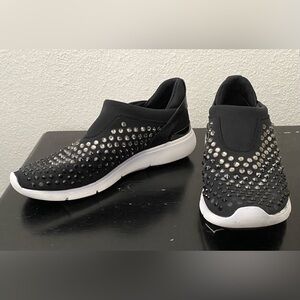 Michael Kors Black and Silver Studded Sneakers